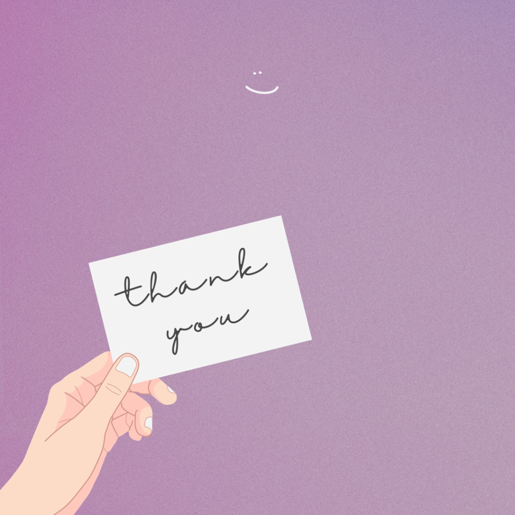 thank you note